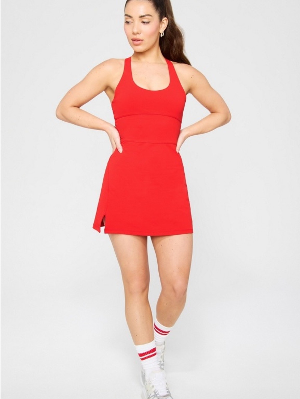 Fabletics Red Define Performance Dress Ultra Mini